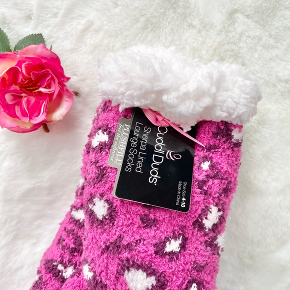 New with tag CUDDL DUDS SHERPA LINED LOUNGE SOCKS w/PLUSHFILL SUPER COMFORTABLE! - Picture 4 of 5